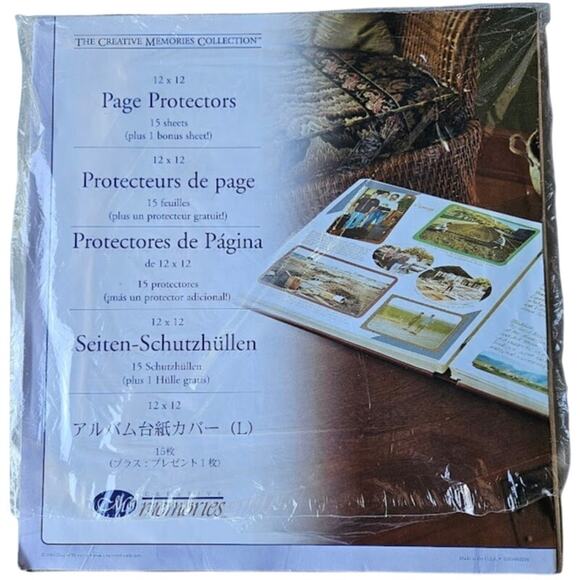 Creative Memories Collection 2004 12" X 12' Page Protectors 18 Sheets - Picture 1 of 6
